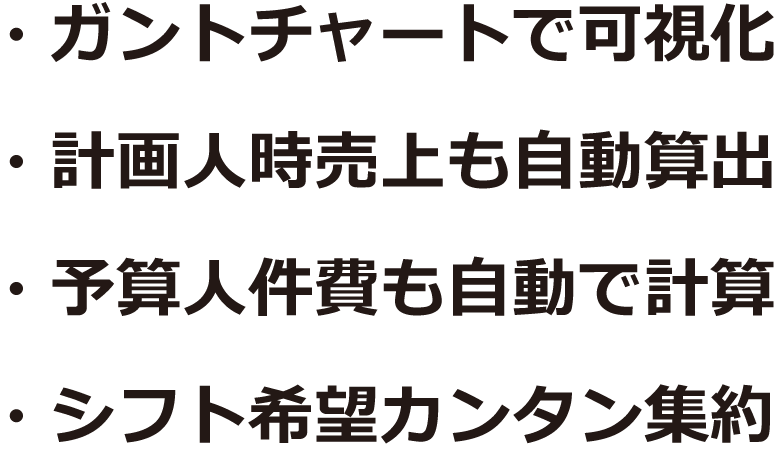 シフト表　機能